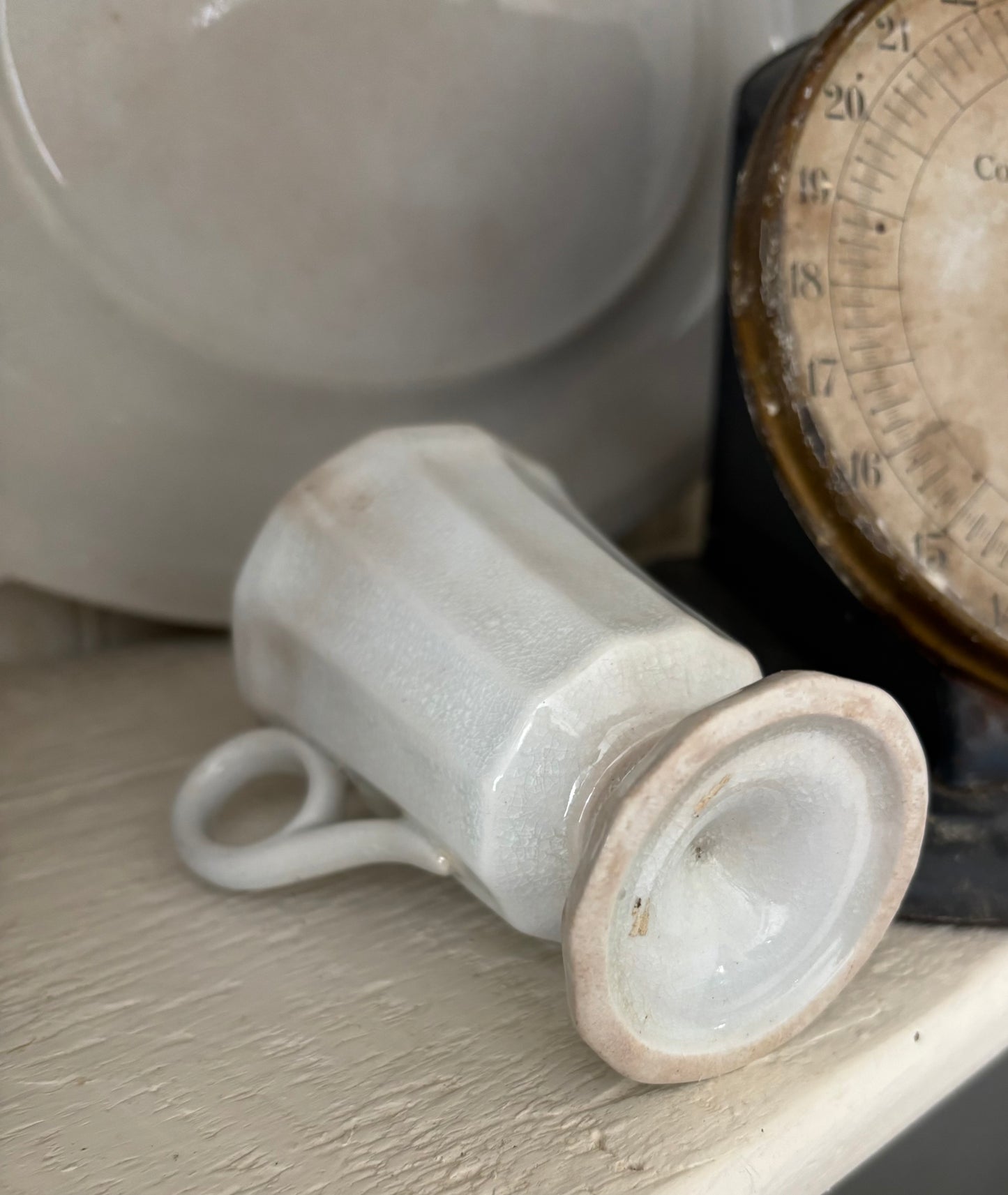 Stained and Crazed Ironstone Punch Cup