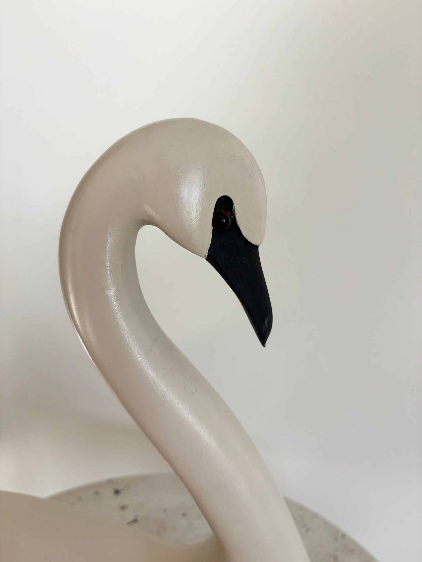 Vintage Wooden Swan Decoy