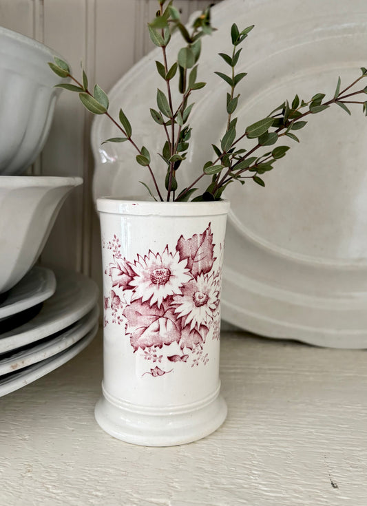 Vintage Ironstone Brush Holder