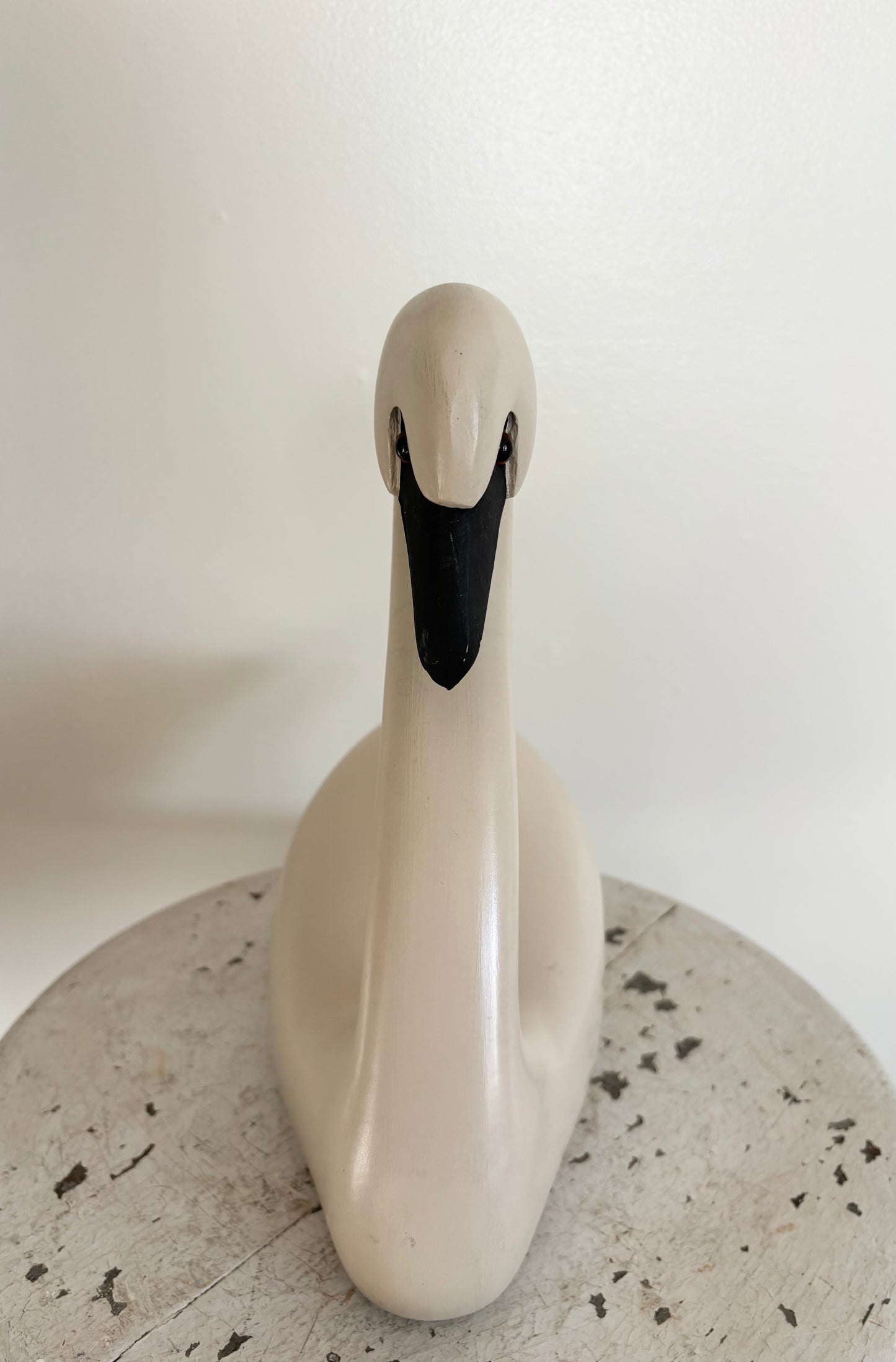 Vintage Wooden Swan Decoy