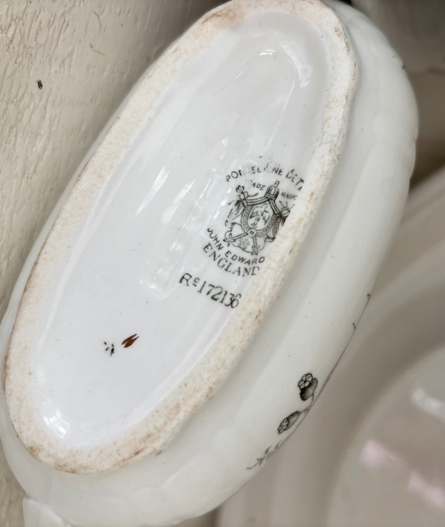 John Edwards Ironstone Gravy Boat