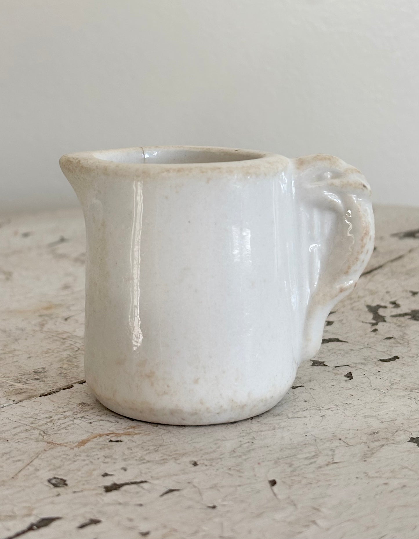 Elephant Ear Ironstone Creamer