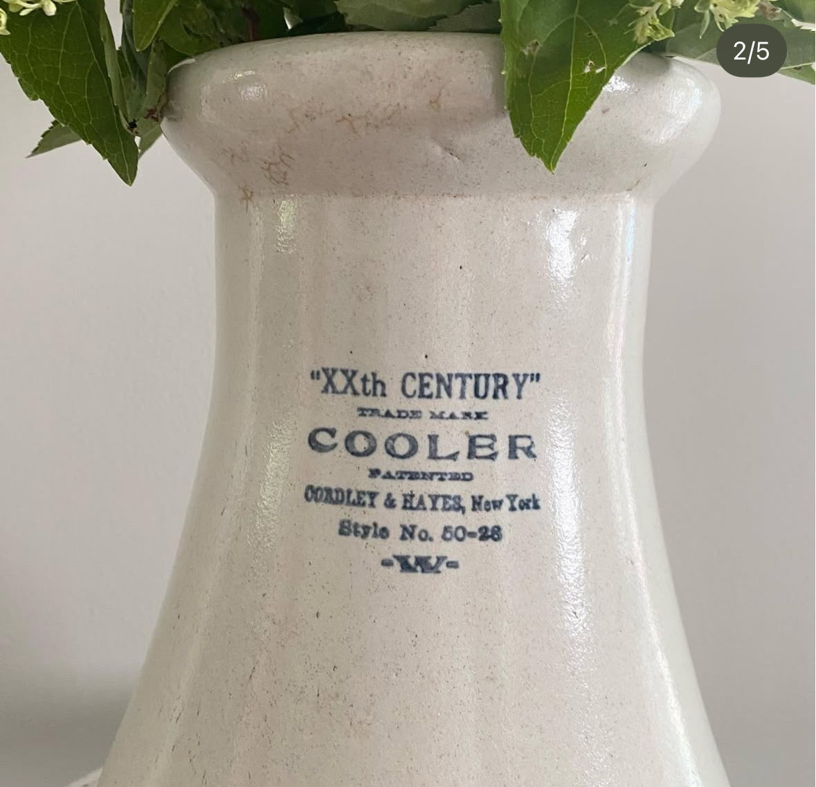 Vintage Stoneware Water Cooler