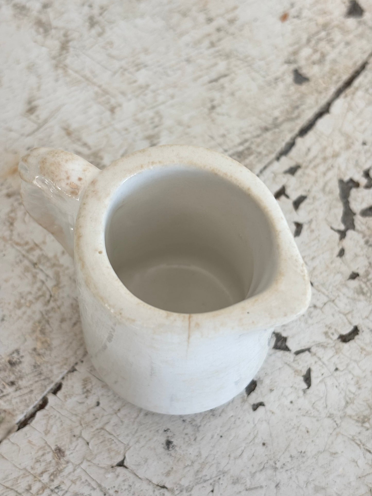 Elephant Ear Ironstone Creamer