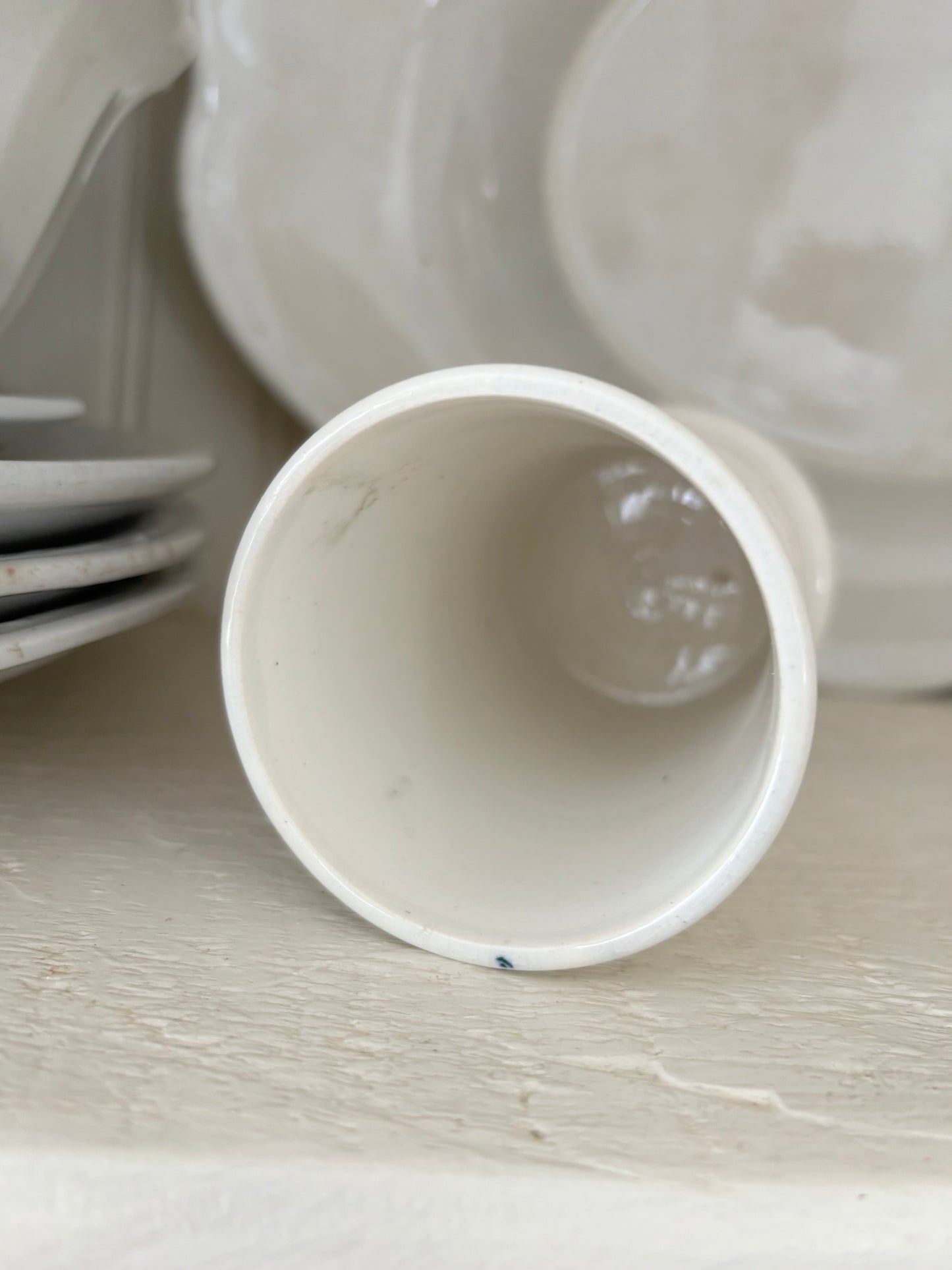 Vintage Ironstone Brush Holder