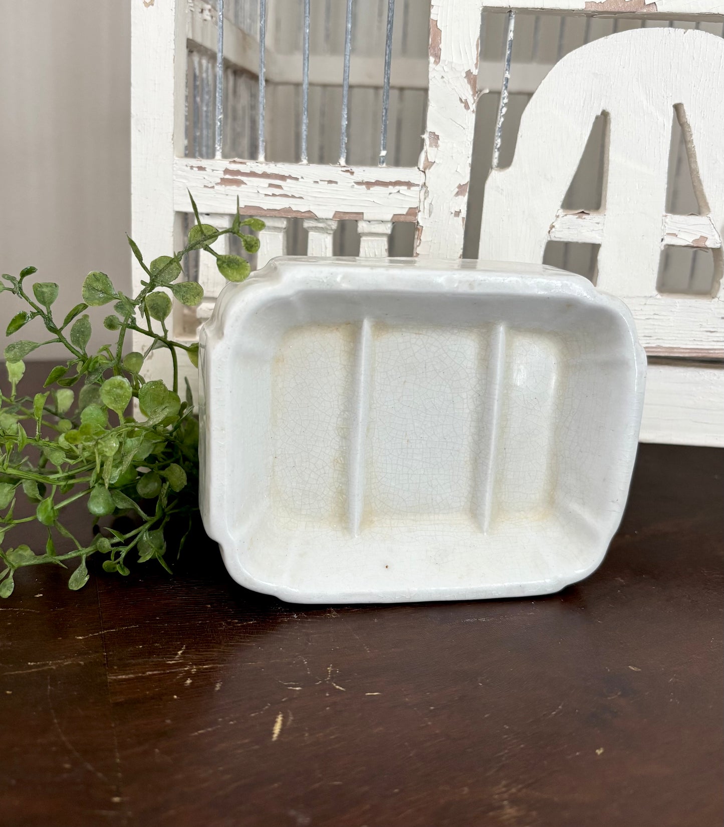 Ironstone Soap Dish