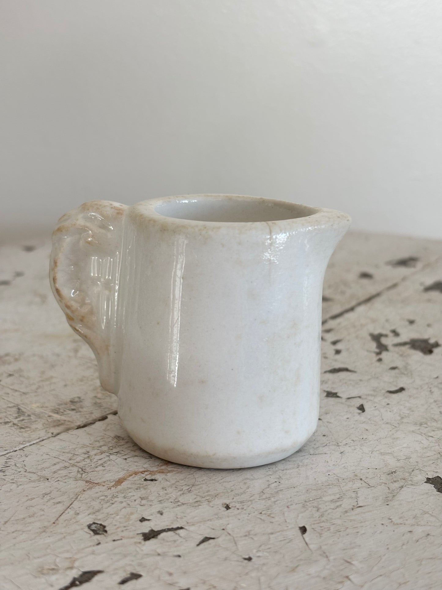 Elephant Ear Ironstone Creamer