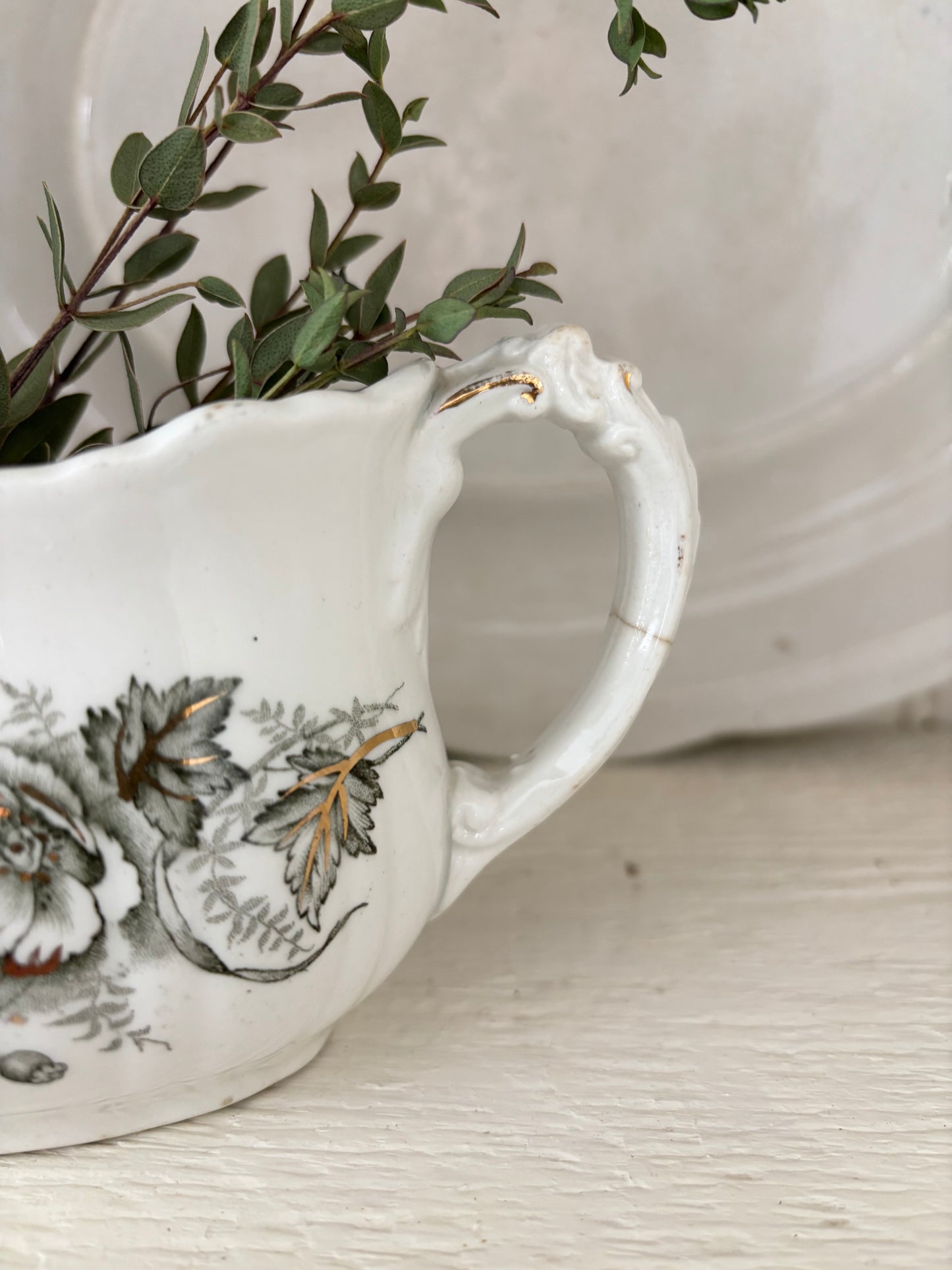 John Edwards Ironstone Gravy Boat