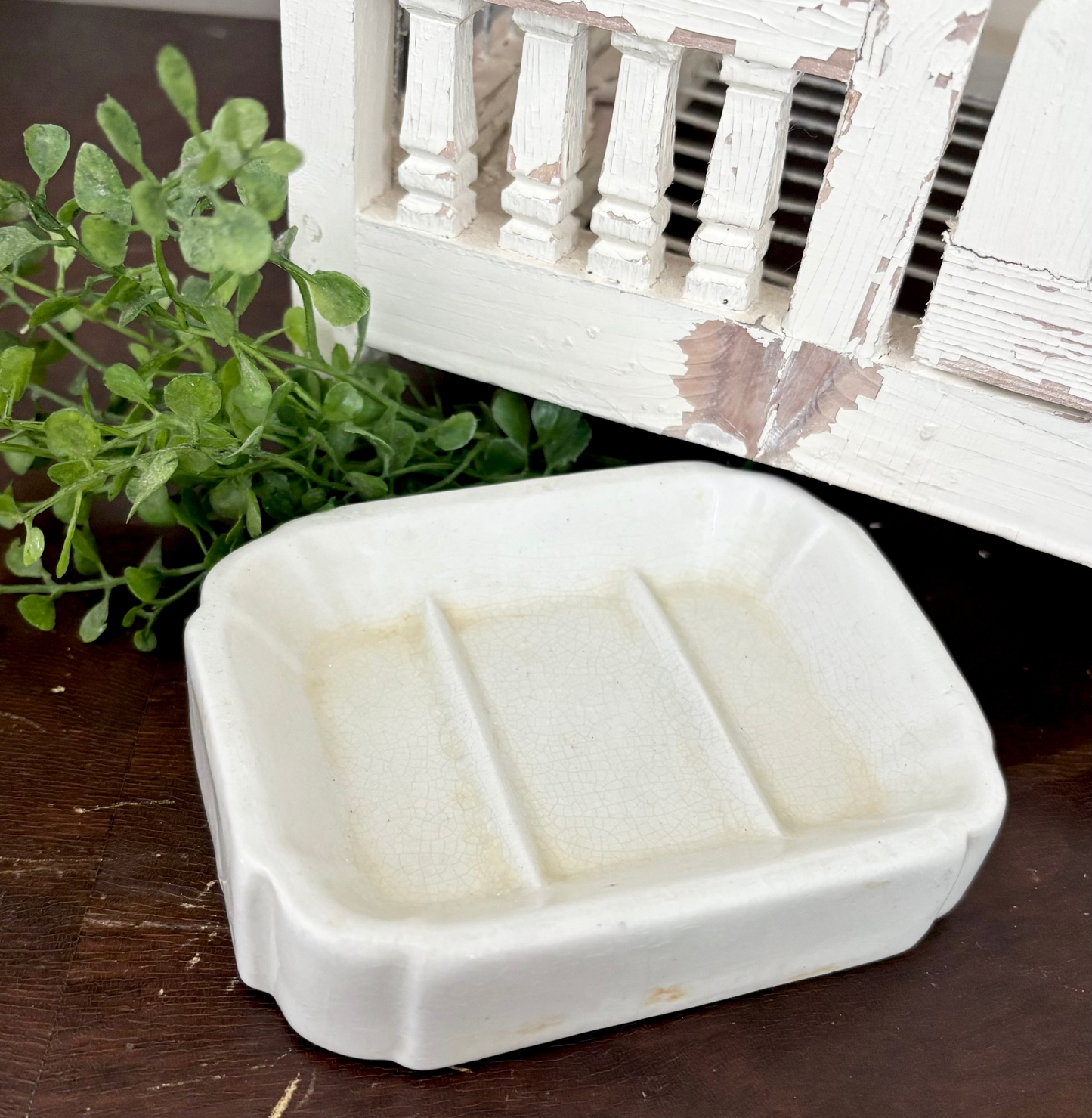Ironstone Soap Dish