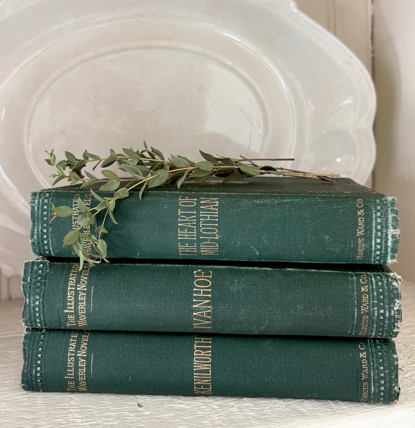 Antique Green Books
