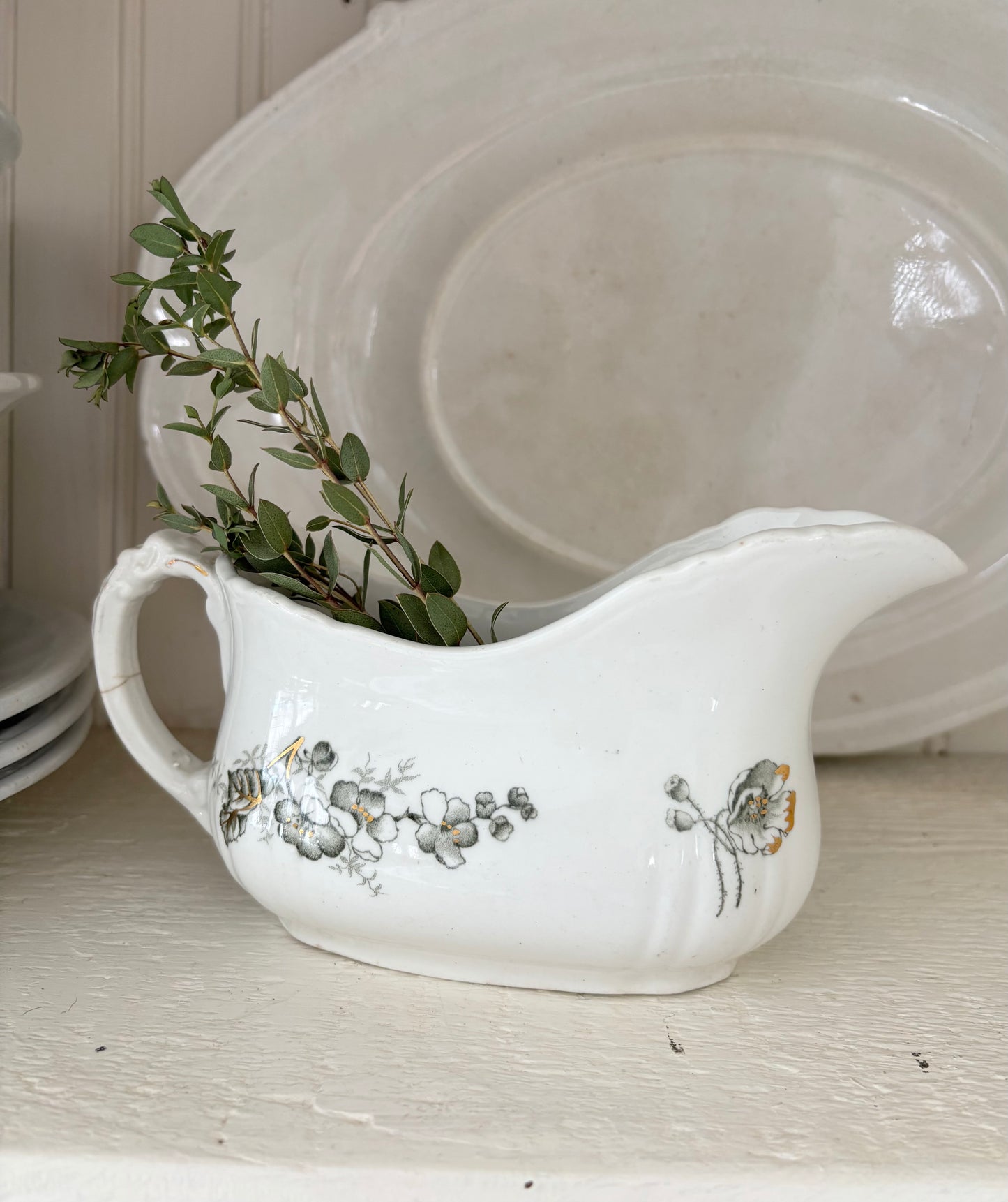 John Edwards Ironstone Gravy Boat