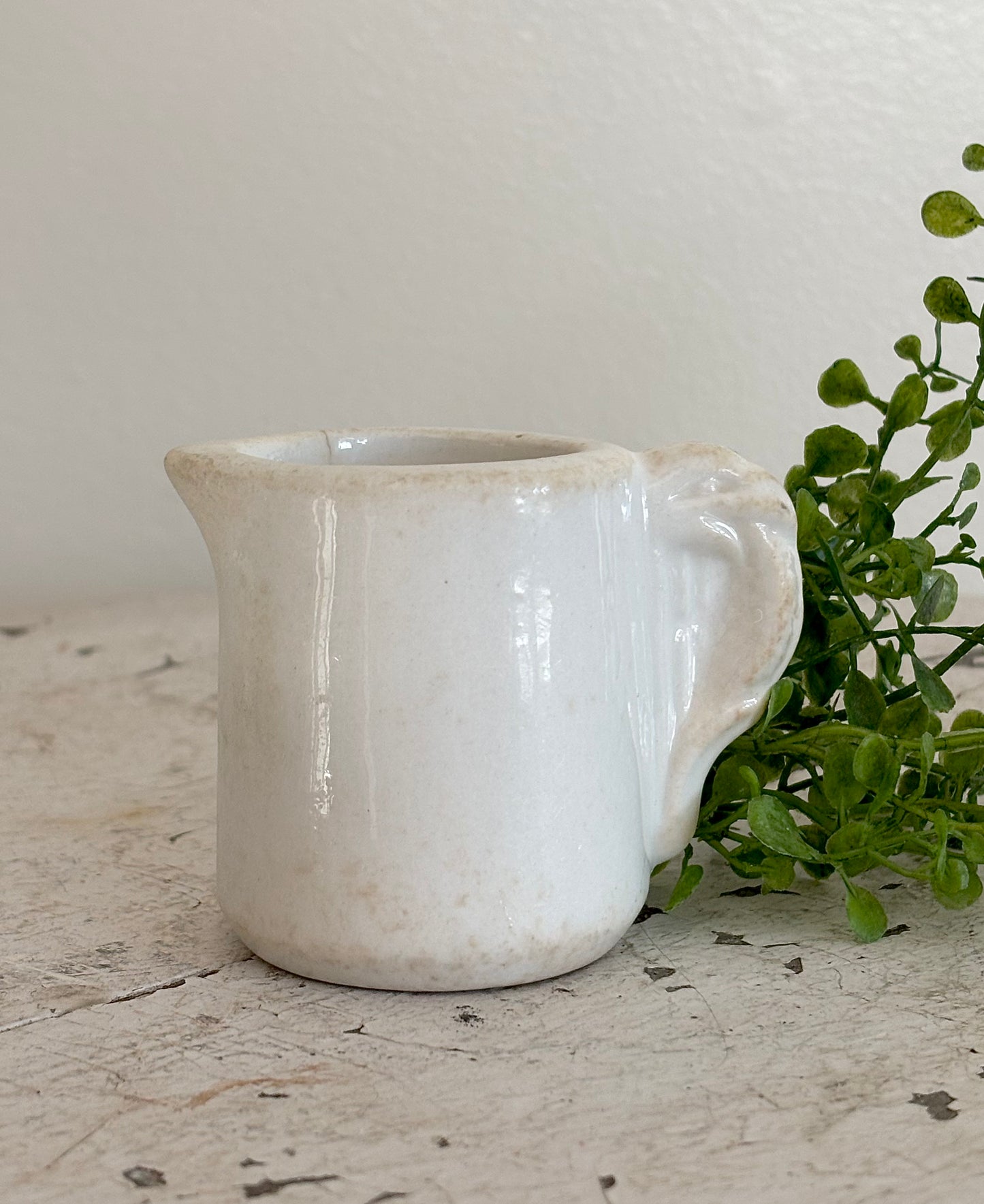 Elephant Ear Ironstone Creamer