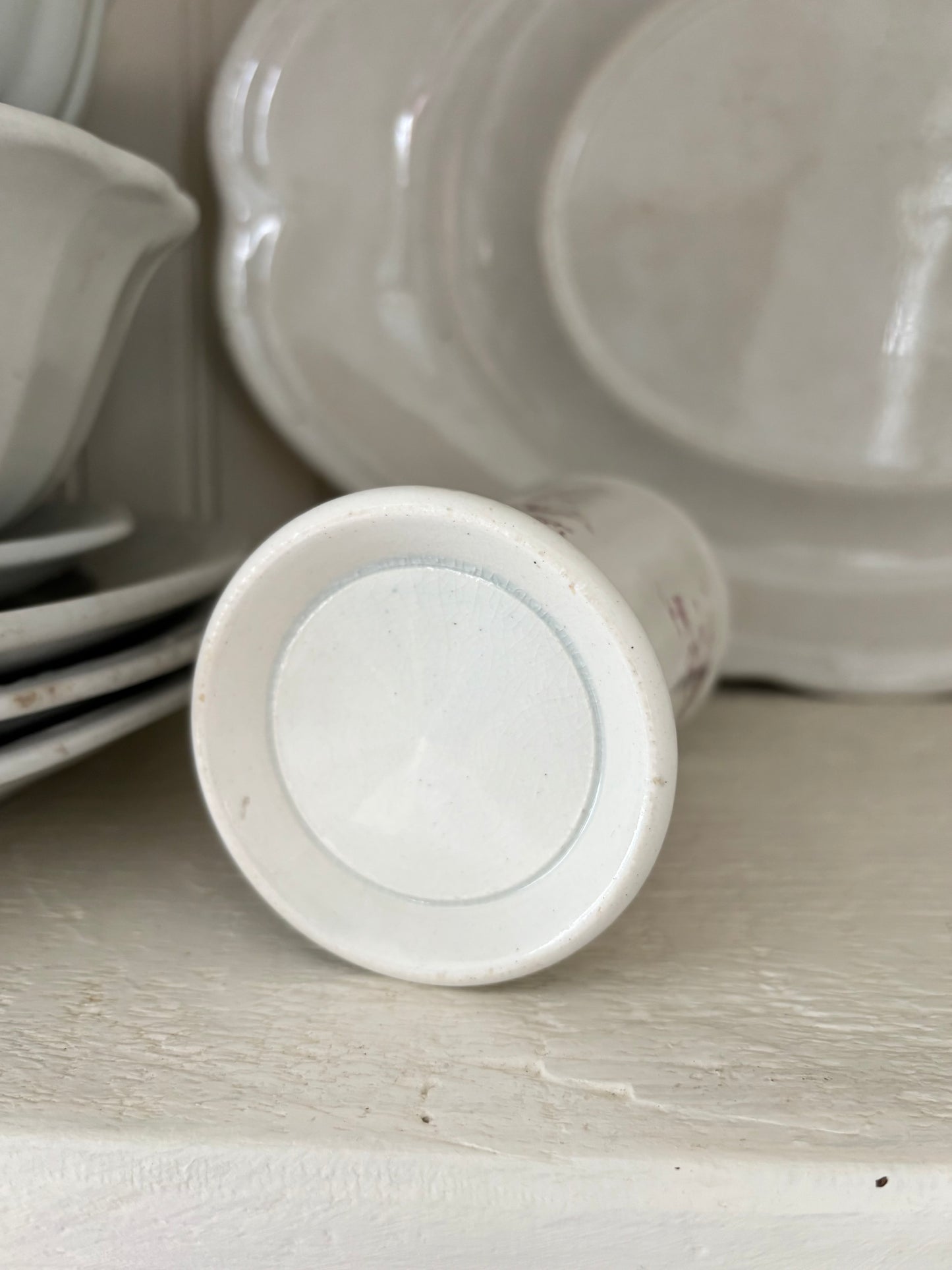 Vintage Ironstone Brush Holder